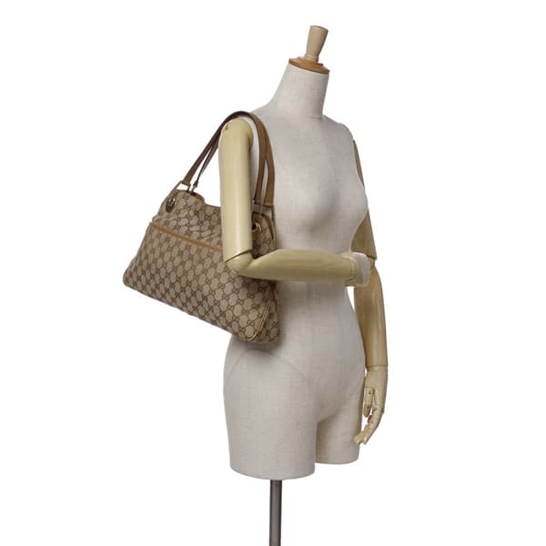 Pre-owned Gucci GG Canvas Eclipse Tote Bag Brown