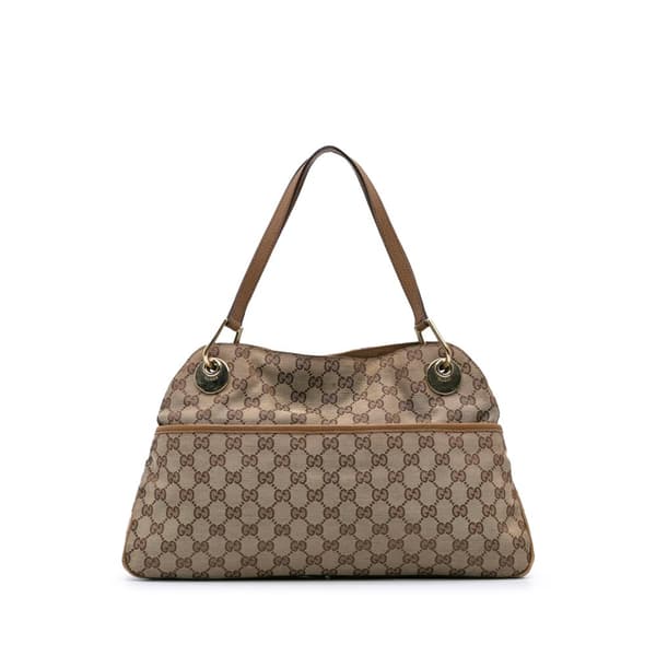 Pre-owned Gucci GG Canvas Eclipse Tote Bag Brown