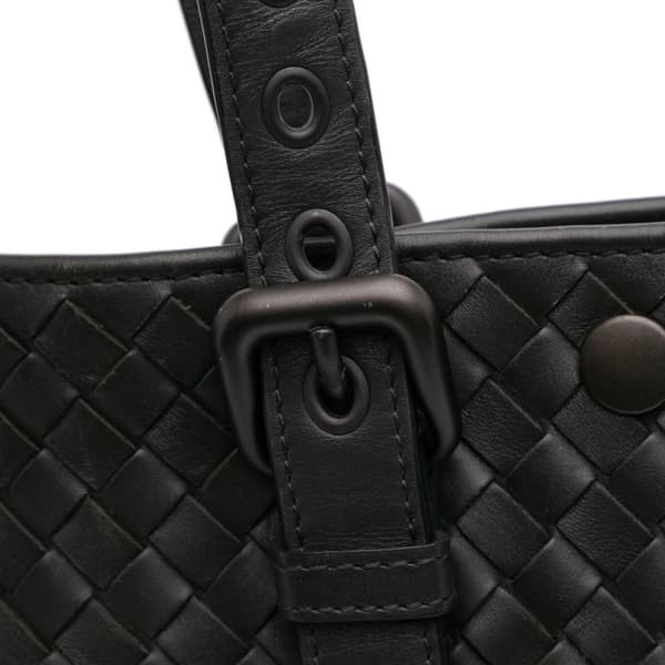 Pre-owned Bottega Veneta Nappa Intrecciato Tote Black