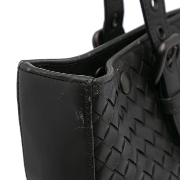 Pre-owned Bottega Veneta Nappa Intrecciato Tote Black