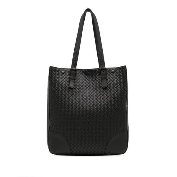 Pre-owned Bottega Veneta Nappa Intrecciato Tote Black
