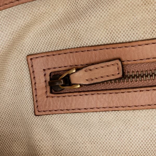Pre-owned Gucci GG Canvas Soft Stirrup Tote Brown