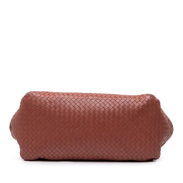 Pre-owned Bottega Veneta Nappa Intrecciato Tote Red