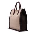 Miniatyrbillede 2 af 9: Pre-owned Saint Laurent Canvas Rive Gauche North South Tote Brown