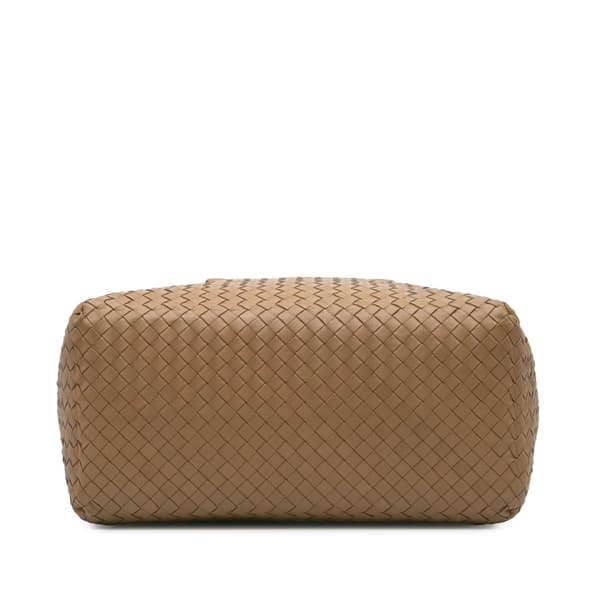 Pre-owned Bottega Veneta Nappa Intrecciato Brick Tote Brown