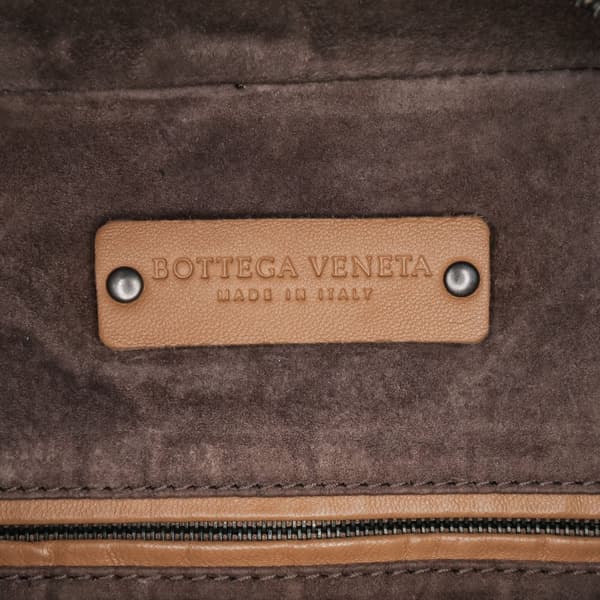 Pre-owned Bottega Veneta Nappa Intrecciato Brick Tote Brown