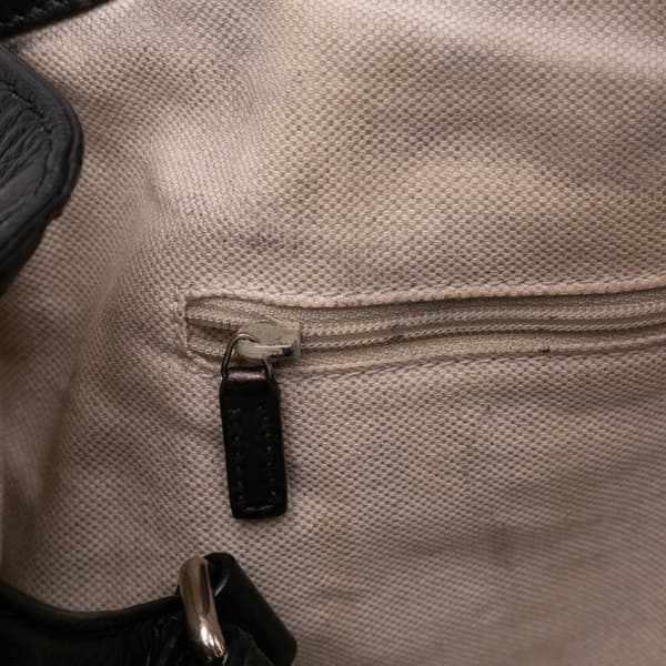 Pre-owned Gucci Medium Calfskin Sukey Tote Black