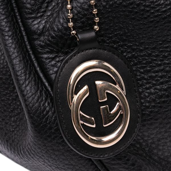 Pre-owned Gucci Medium Calfskin Sukey Tote Black