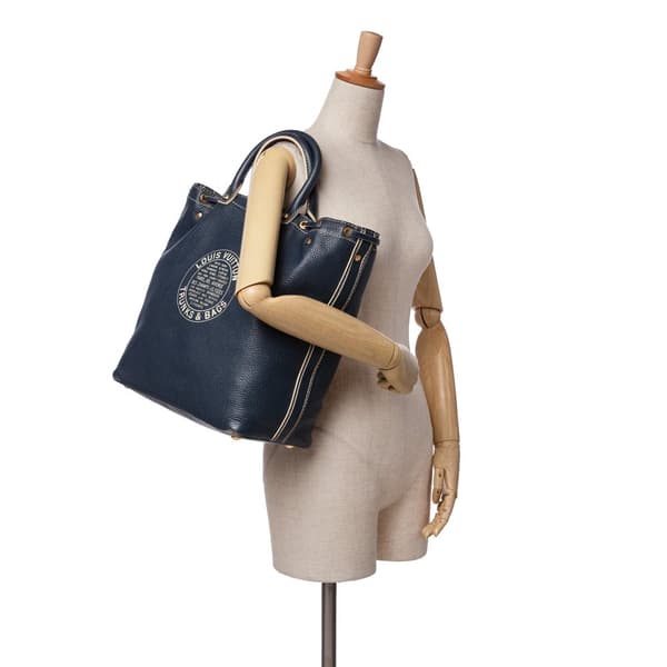 Pre-owned Louis Vuitton Tobago Trunks and Bags Shoe Bag Blue