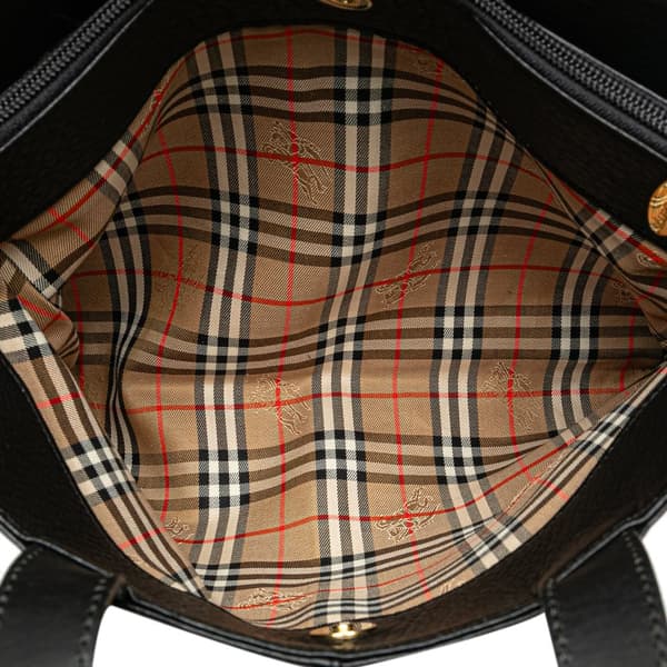 Pre-owned Burberry Leather Tote Black