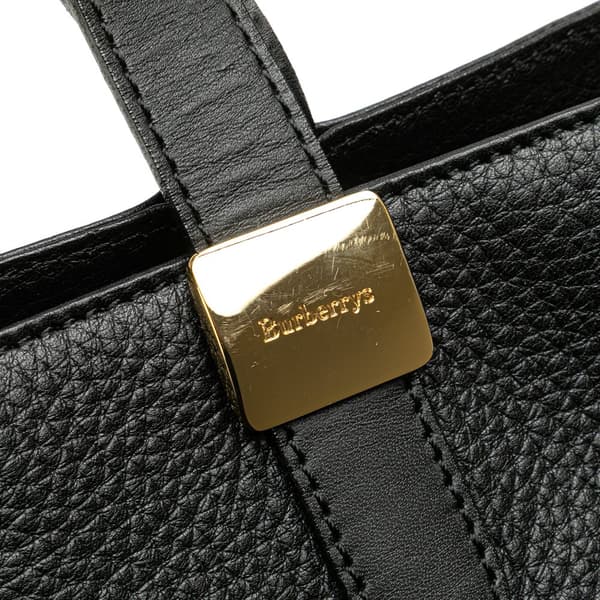Pre-owned Burberry Leather Tote Black
