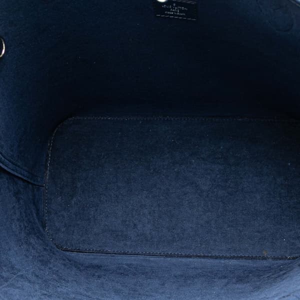 Pre-owned Louis Vuitton Epi Neverfull MM Blue