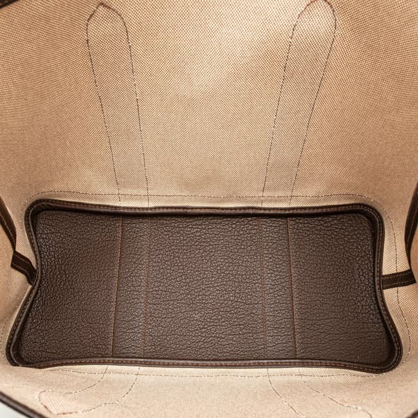 Pre-owned Hermès Toile and Negonda Garden Party 36 Brown