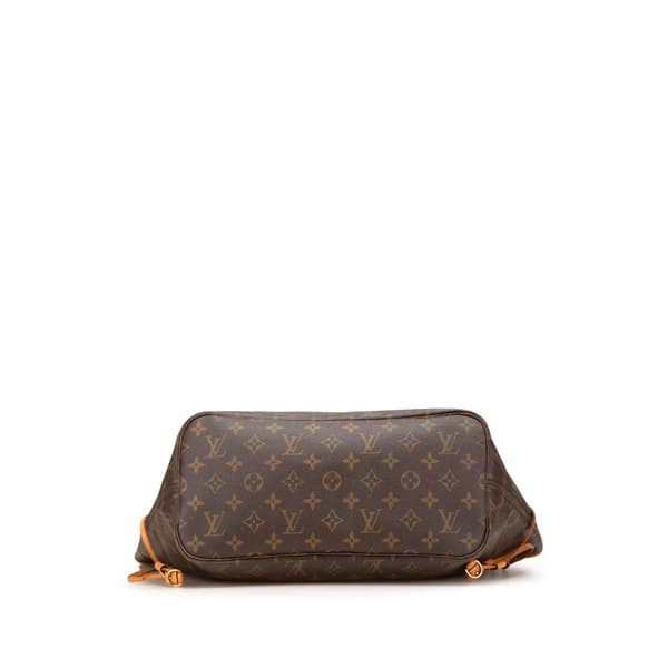 Pre-owned Louis Vuitton Monogram Neverfull MM Brown
