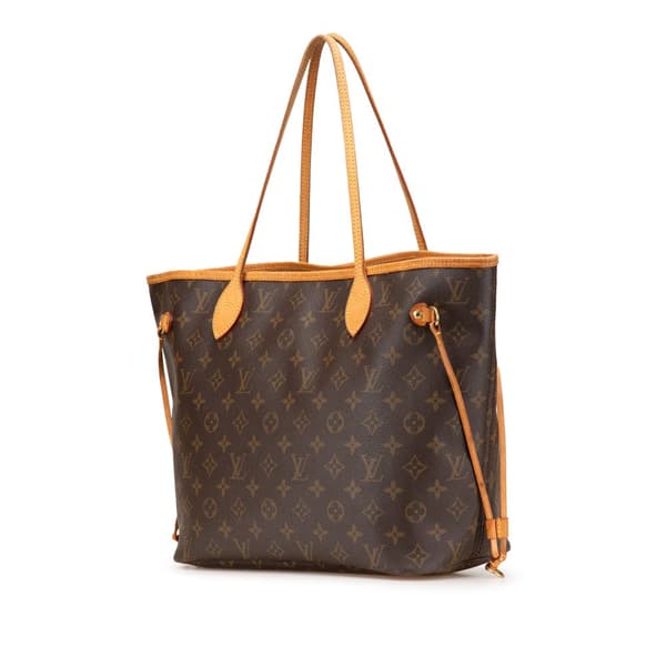 Pre-owned Louis Vuitton Monogram Neverfull MM Brown