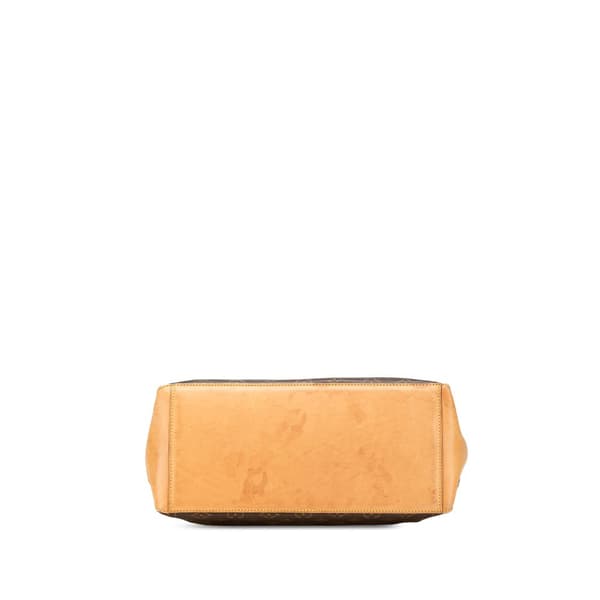 Pre-owned Louis Vuitton Monogram Cabas Mezzo Brown