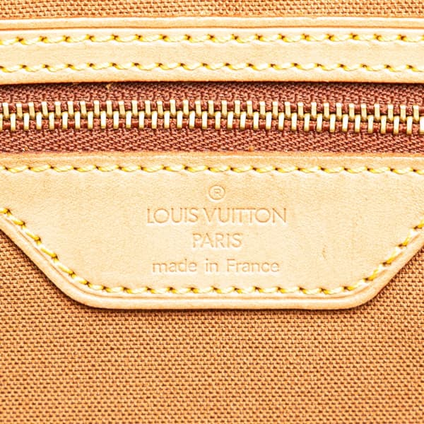 Pre-owned Louis Vuitton Monogram Cabas Mezzo Brown