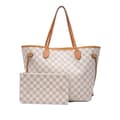 Pikkukuva 10 / 10: Pre-owned Louis Vuitton Damier Azur Neverfull MM White