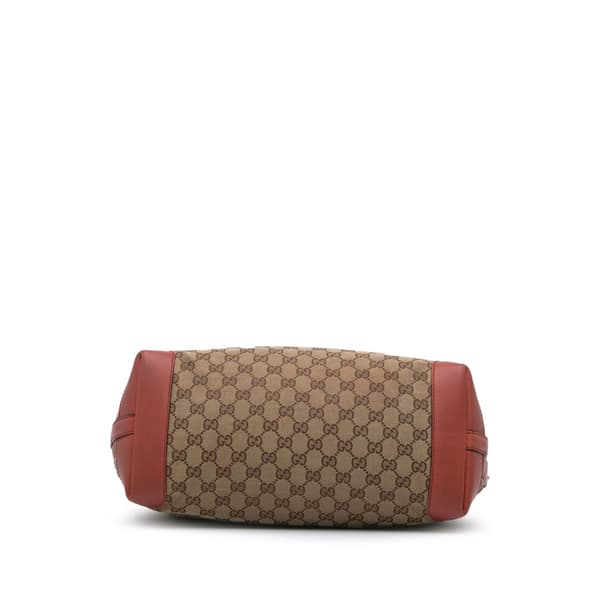 Pre-owned Gucci GG Canvas Craft Tote Brown