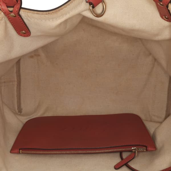 Pre-owned Gucci GG Canvas Craft Tote Brown