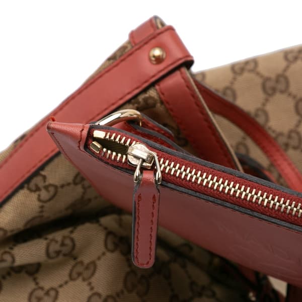Pre-owned Gucci GG Canvas Craft Tote Brown