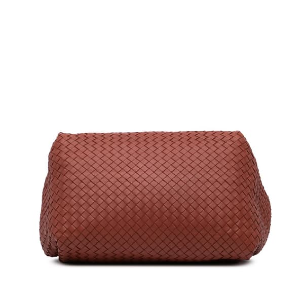 Pre-owned Bottega Veneta Nappa Intrecciato Parachute Tote Red