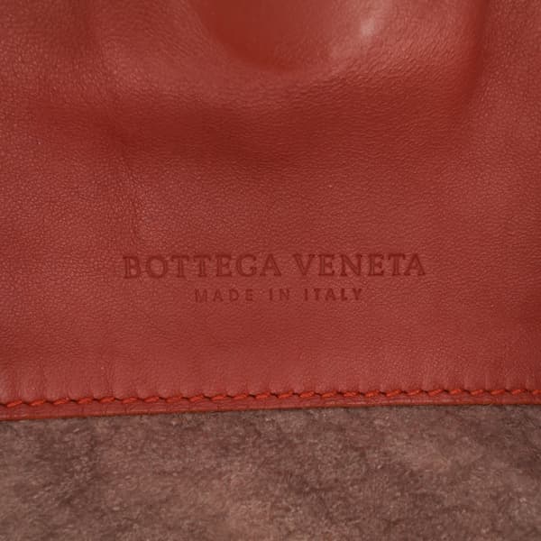 Pre-owned Bottega Veneta Nappa Intrecciato Parachute Tote Red