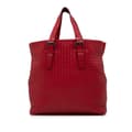 Pikkukuva 1 / 10: Pre-owned Bottega Veneta Nappa Intrecciato Belt Strap Tote Red