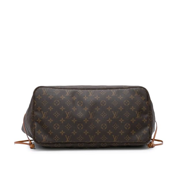 Pre-owned Louis Vuitton Monogram Neverfull MM Brown