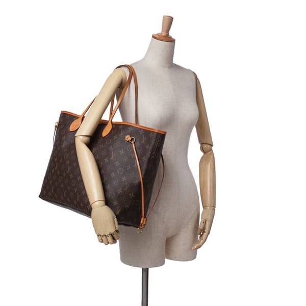 Pre-owned Louis Vuitton Monogram Neverfull MM Brown