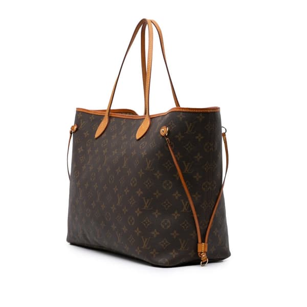 Pre-owned Louis Vuitton Monogram Neverfull MM Brown
