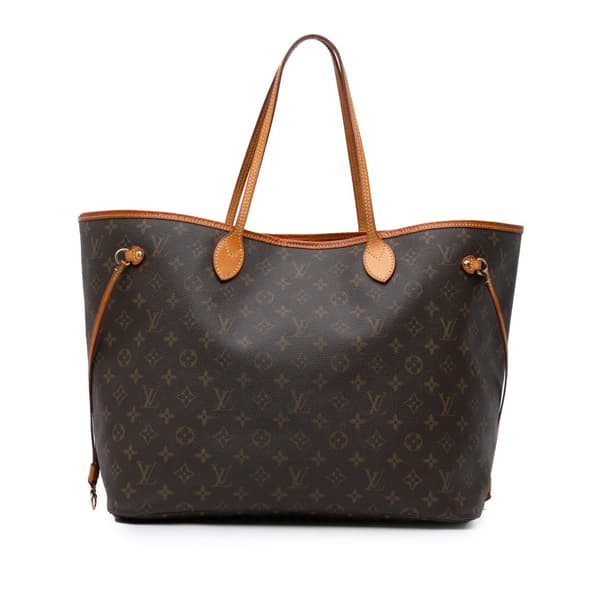 Pre-owned Louis Vuitton Monogram Neverfull MM Brown