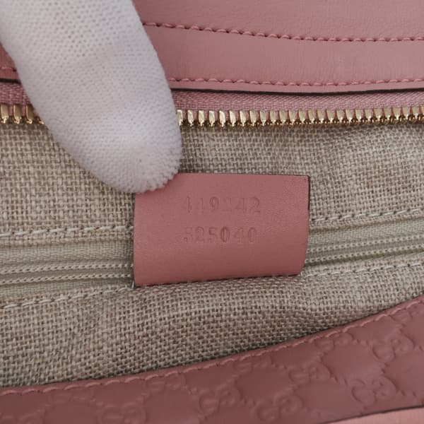 Pre-owned Gucci Microguccissima Bree Tote Pink