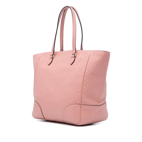 Pre-owned Gucci Microguccissima Bree Tote Pink