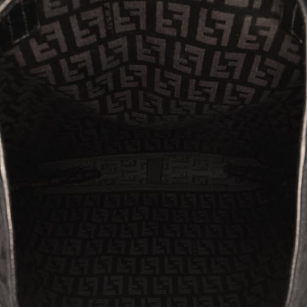Pre-owned Fendi Zucchino Canvas Tote Black