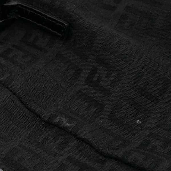 Pre-owned Fendi Zucchino Canvas Tote Black
