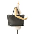 Miniatyrbillede 10 af 10: Pre-owned Saint Laurent Large Monogram Coated Canvas Tote Brown