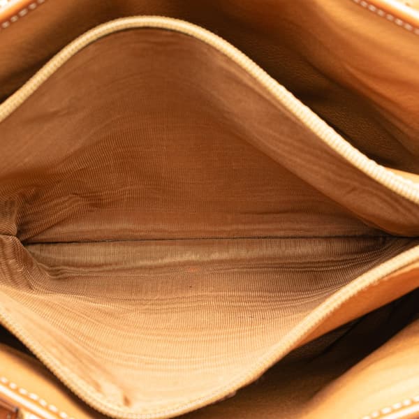 Pre-owned Celine Macadam Coated Canvas Tote Brown