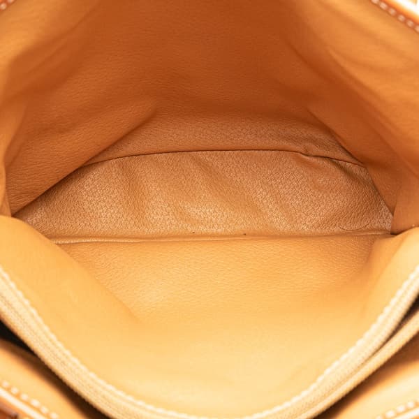 Pre-owned Celine Macadam Coated Canvas Tote Brown