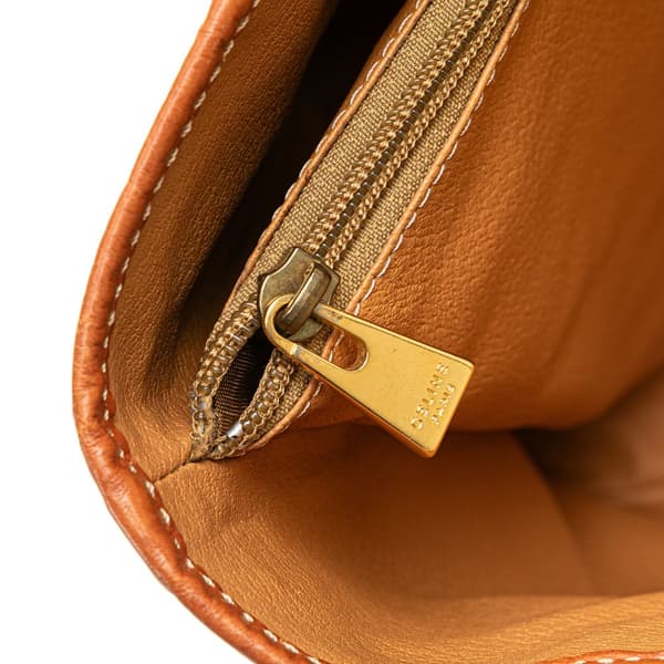 Pre-owned Celine Macadam Coated Canvas Tote Brown