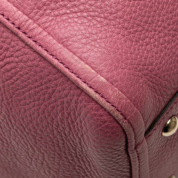 Pre-owned Gucci Medium Leather Soho Cellarius Tote Pink