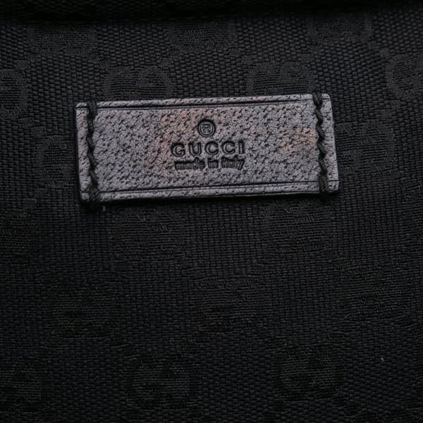 Pre-owned Gucci GG Canvas Web Tote Black