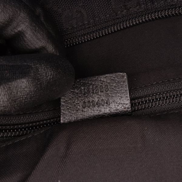 Pre-owned Gucci GG Canvas Web Tote Black