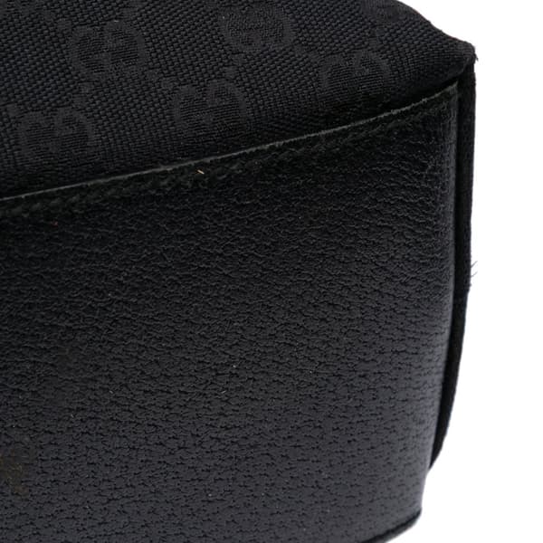 Pre-owned Gucci GG Canvas Web Tote Black