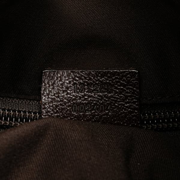 Pre-owned Gucci GG Canvas Web Tote Brown