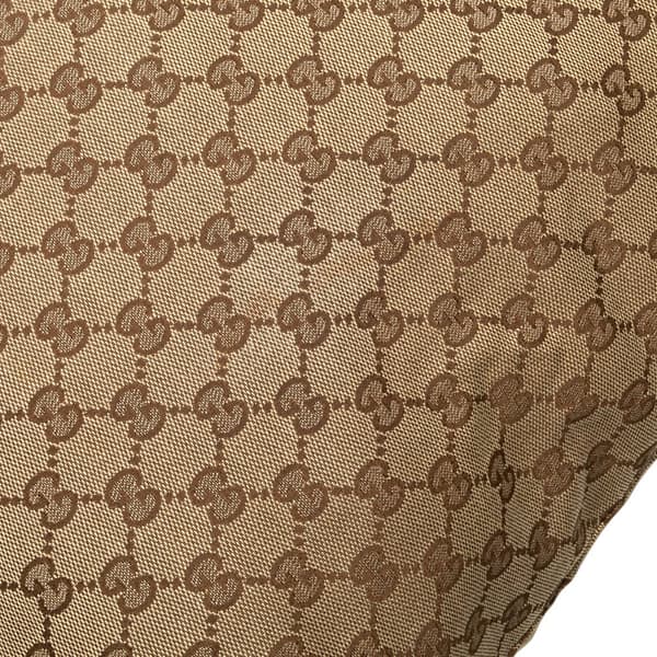 Pre-owned Gucci GG Canvas Web Tote Brown