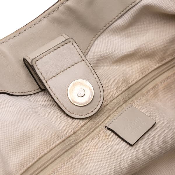 Pre-owned Gucci Large GG Canvas Sukey Tote Brown