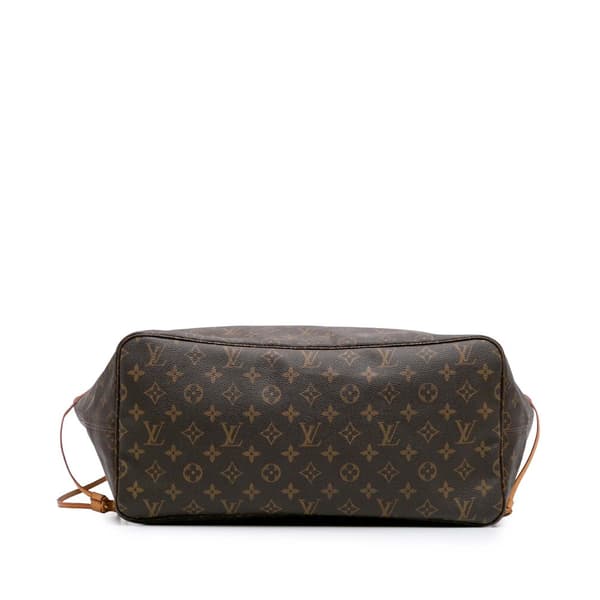 Pre-owned Louis Vuitton Monogram Neverfull GM Brown