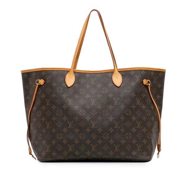 Pre-owned Louis Vuitton Monogram Neverfull GM Brown