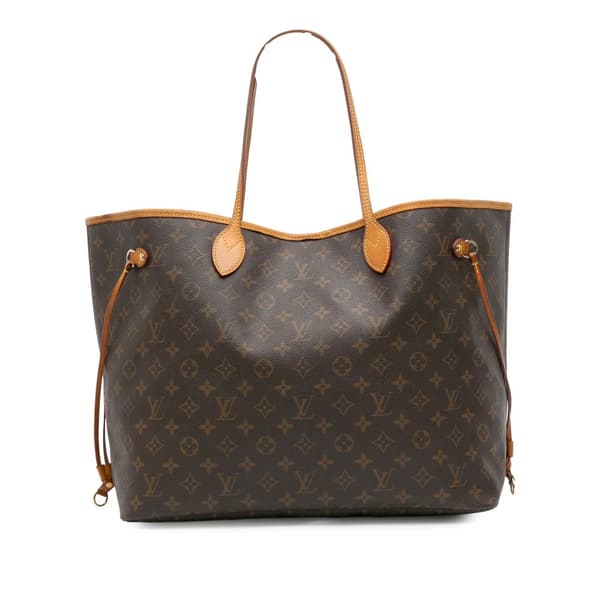 Pre-owned Louis Vuitton Monogram Neverfull GM Brown
